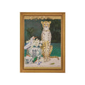 Cheetah & Urn Wood Framed Wall Decor