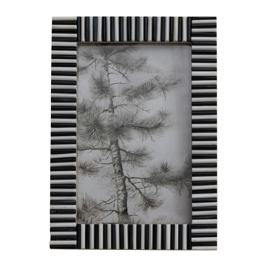 Black & White Resin Photo Frame