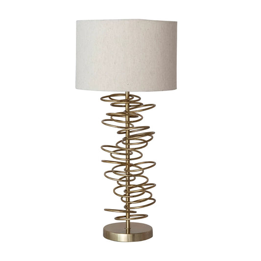Metal Wire Circles Table Lamp