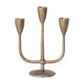 Antique Brass Hand-Forged Iron Candelabra