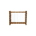 Bamboo Stand with 5 Glass Test Tube Vases