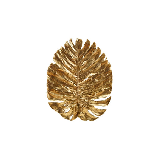 Gold Resin Monstera Leaf Wall Decor