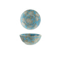Hand-Painted Stoneware Serving Bowl with Cherry Blossoms