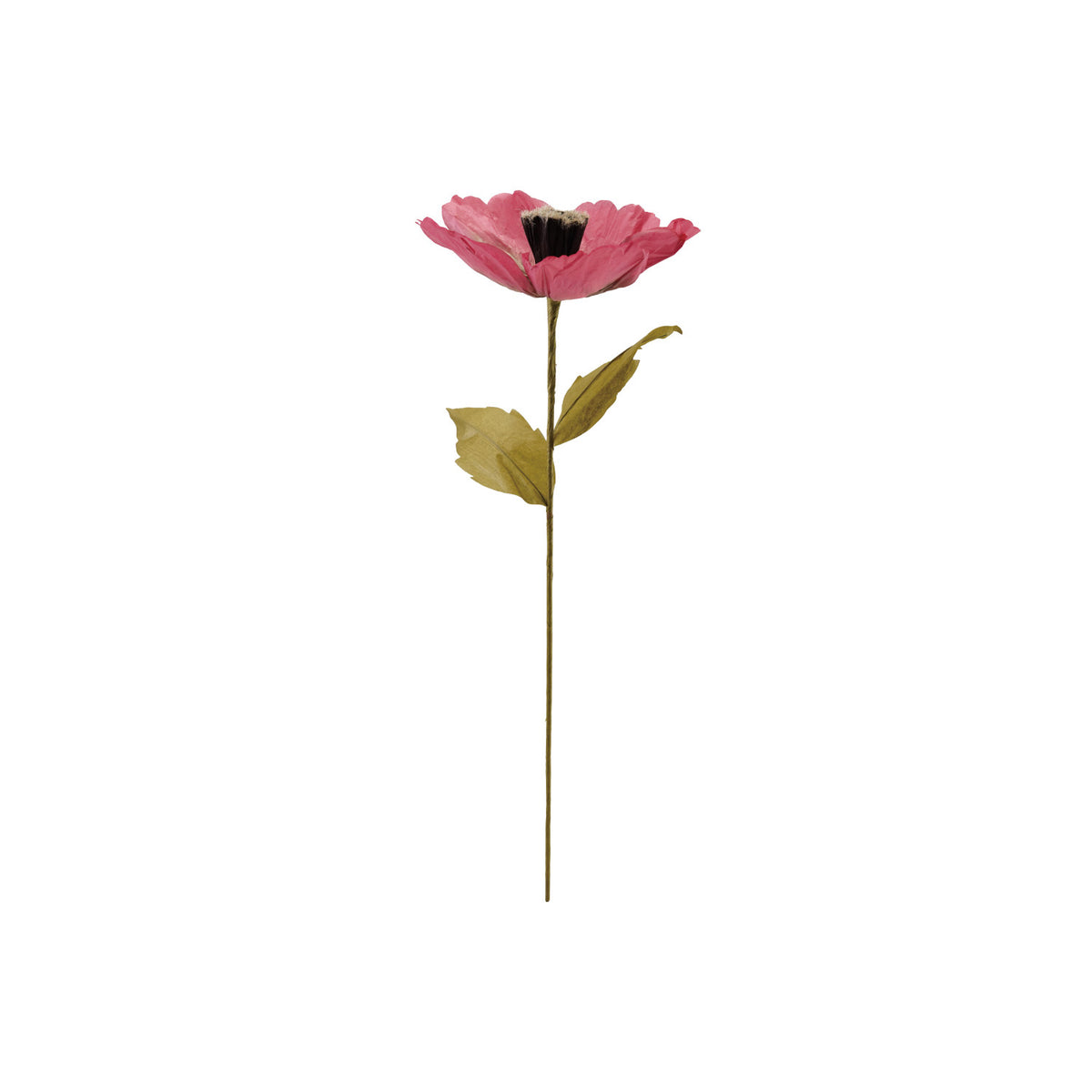 Pink Paper Floral Pick