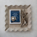 Whitewashed Mango Wood Scalloped Tray