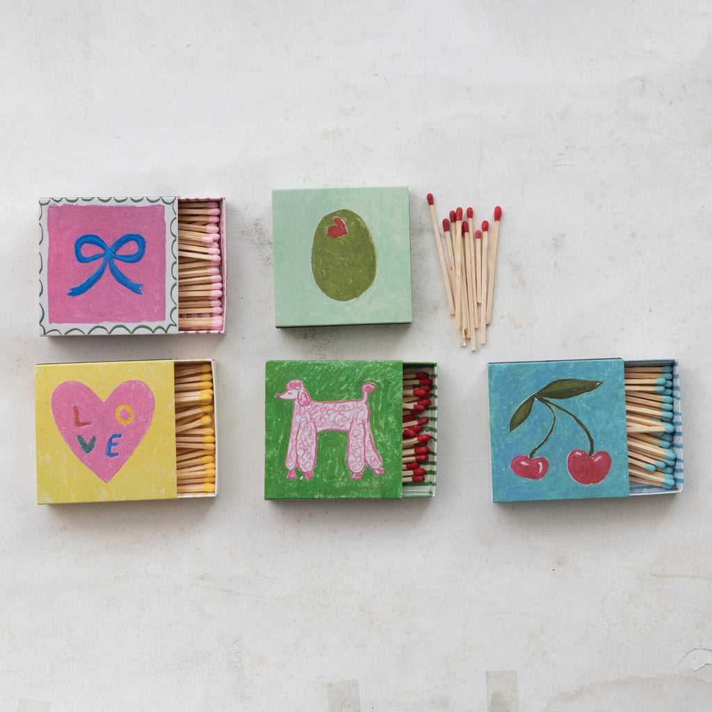 Safety Matches in Embossed Matchbox