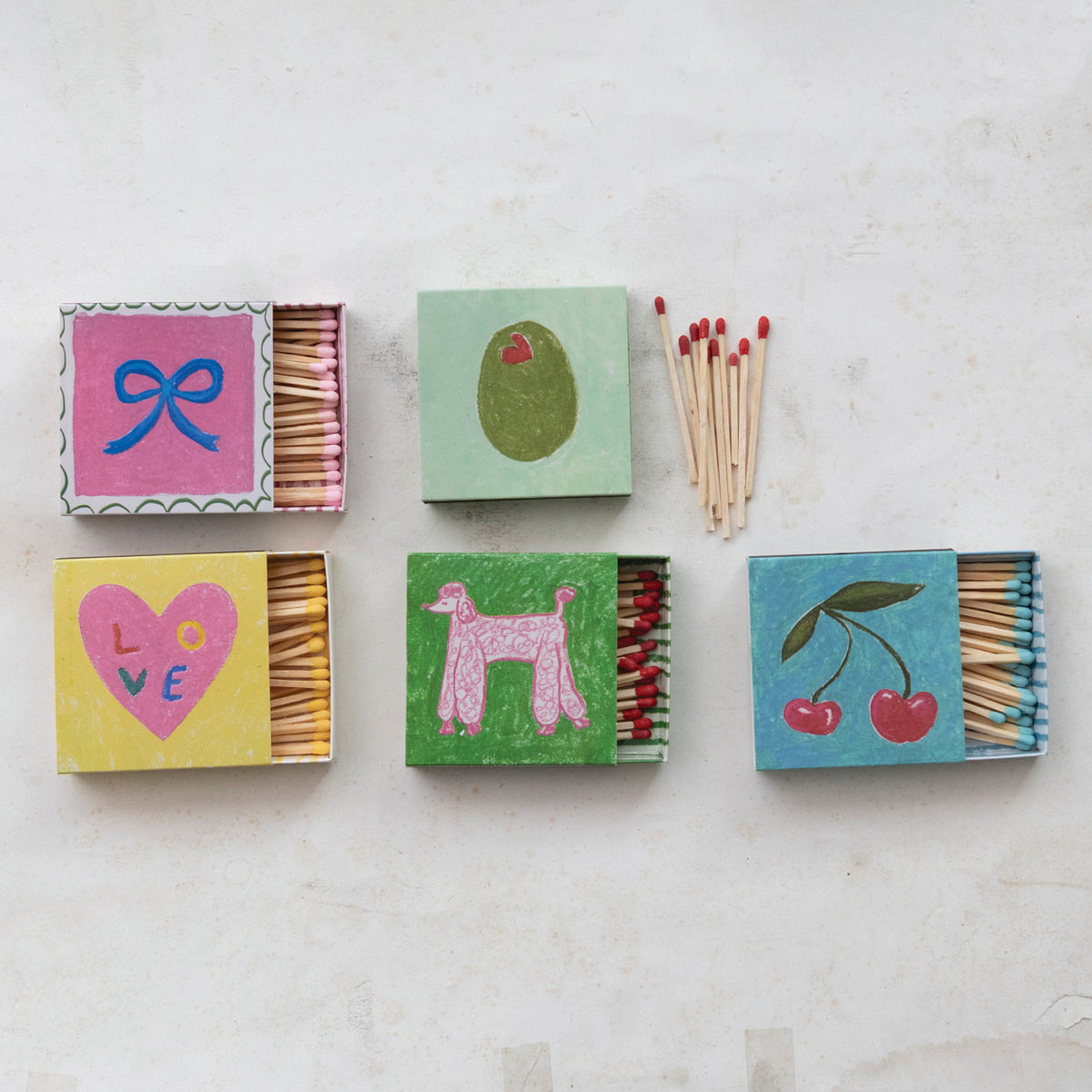 Safety Matches in Embossed Matchbox