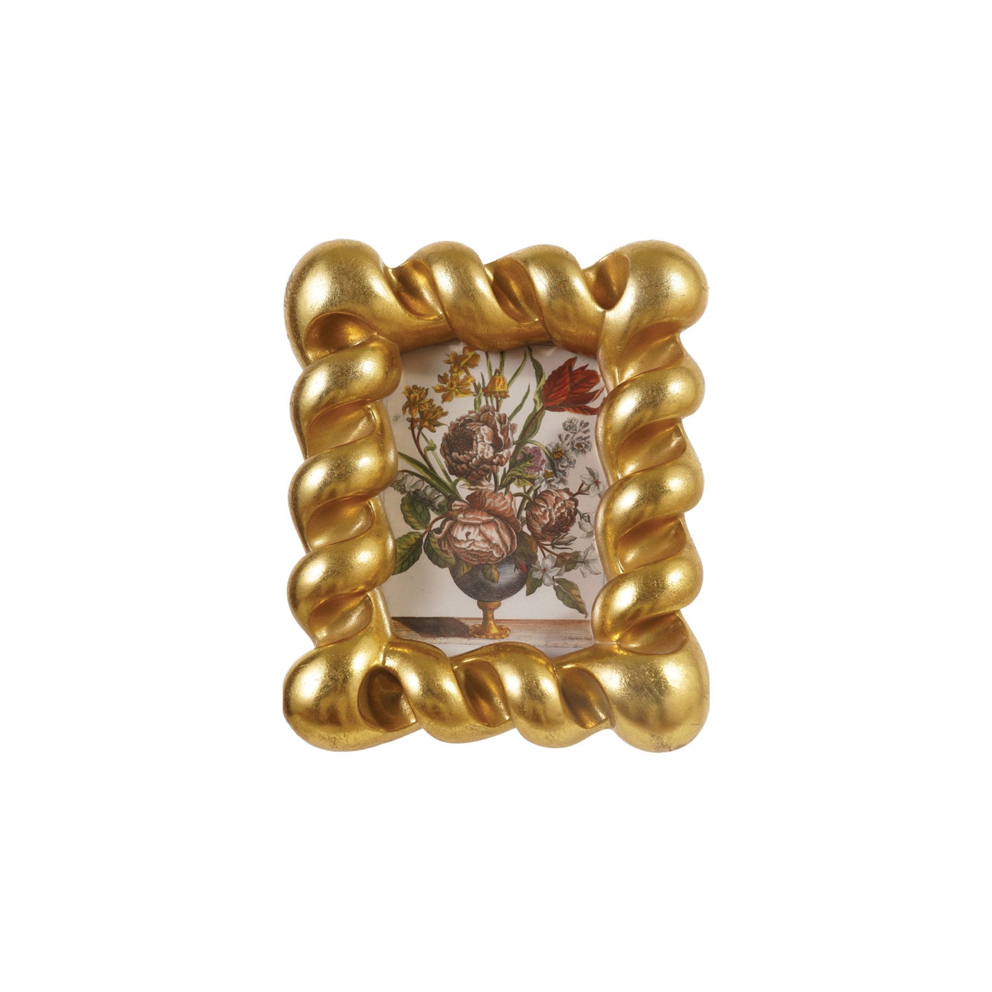 Twisted Gold Resin Photo Frame