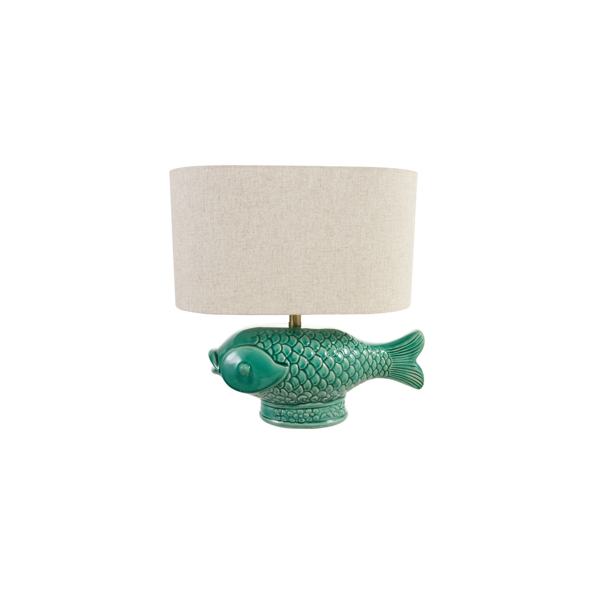 Stoneware Fish Table Lamp