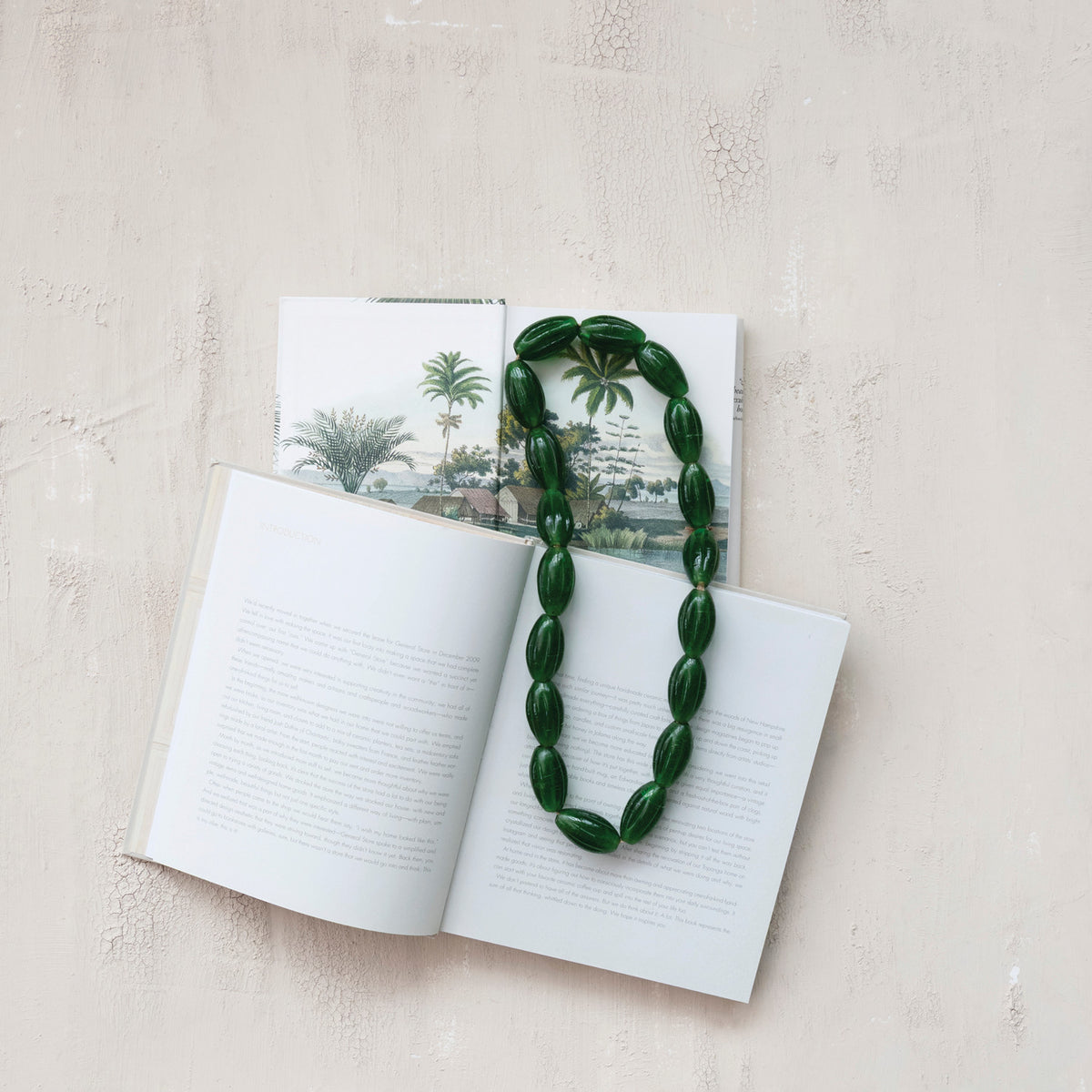 Hand-Blown Glass Beads on Jute Cord