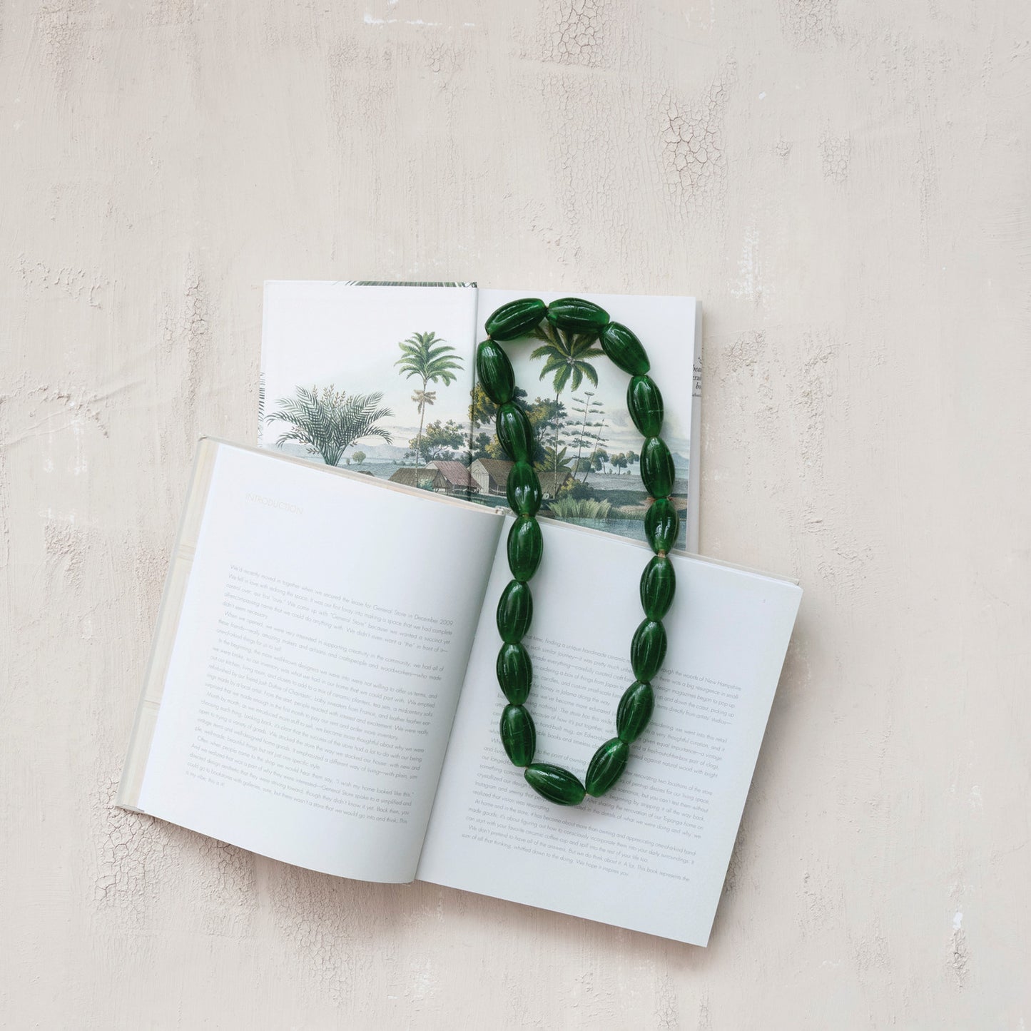 Hand-Blown Glass Beads on Jute Cord