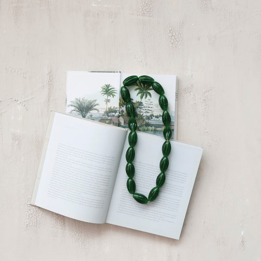 Hand-Blown Glass Beads on Jute Cord