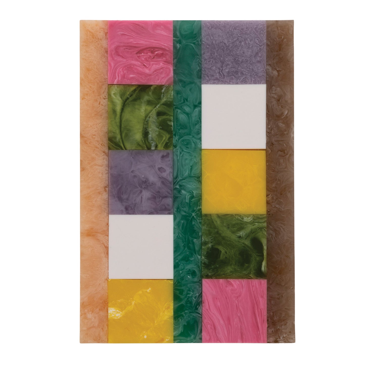 Marbled Resin Block Design Cheese Board