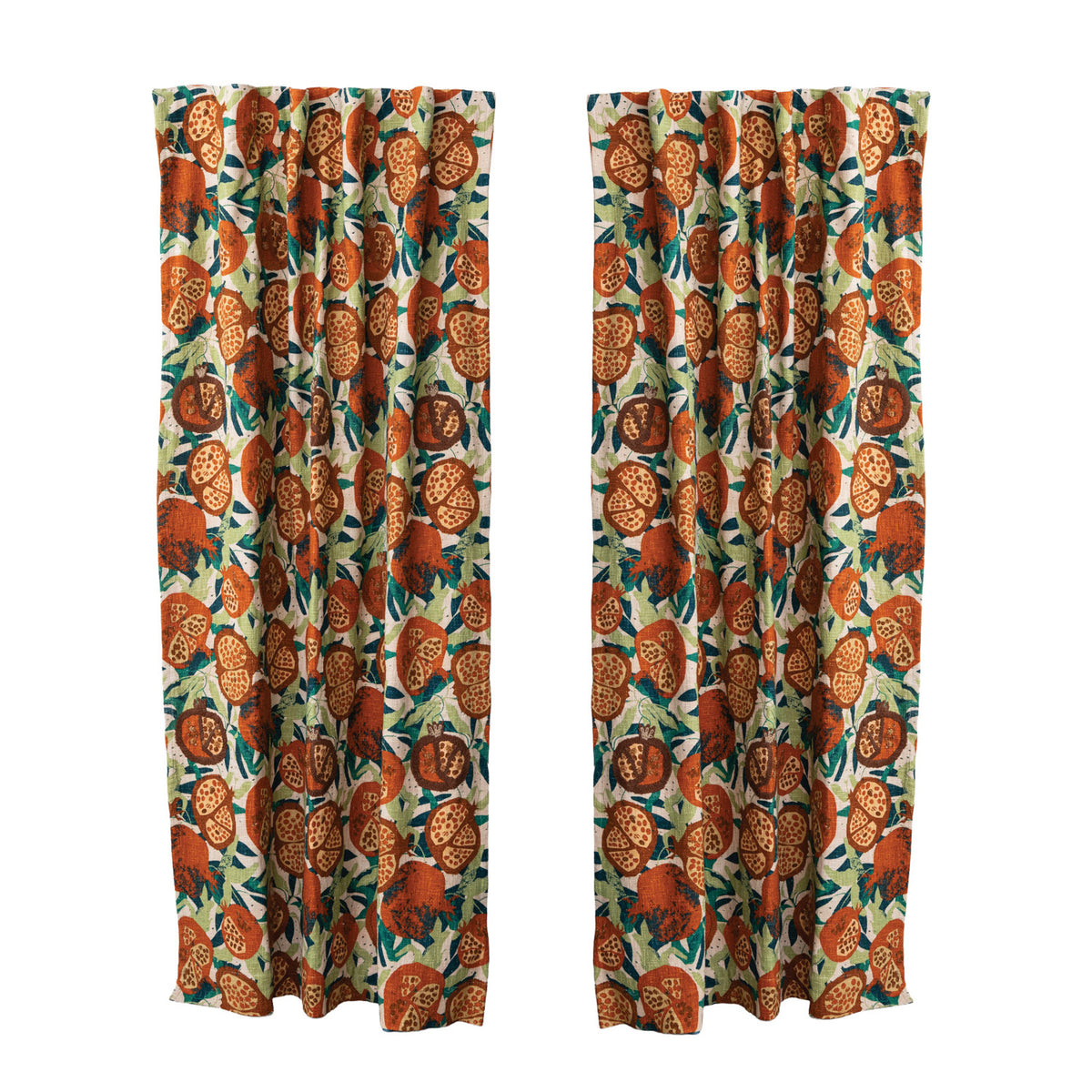 Cotton Slub Curtain Panel Pair