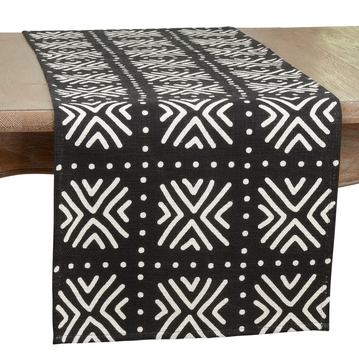 Geometric Mudcloth Runner