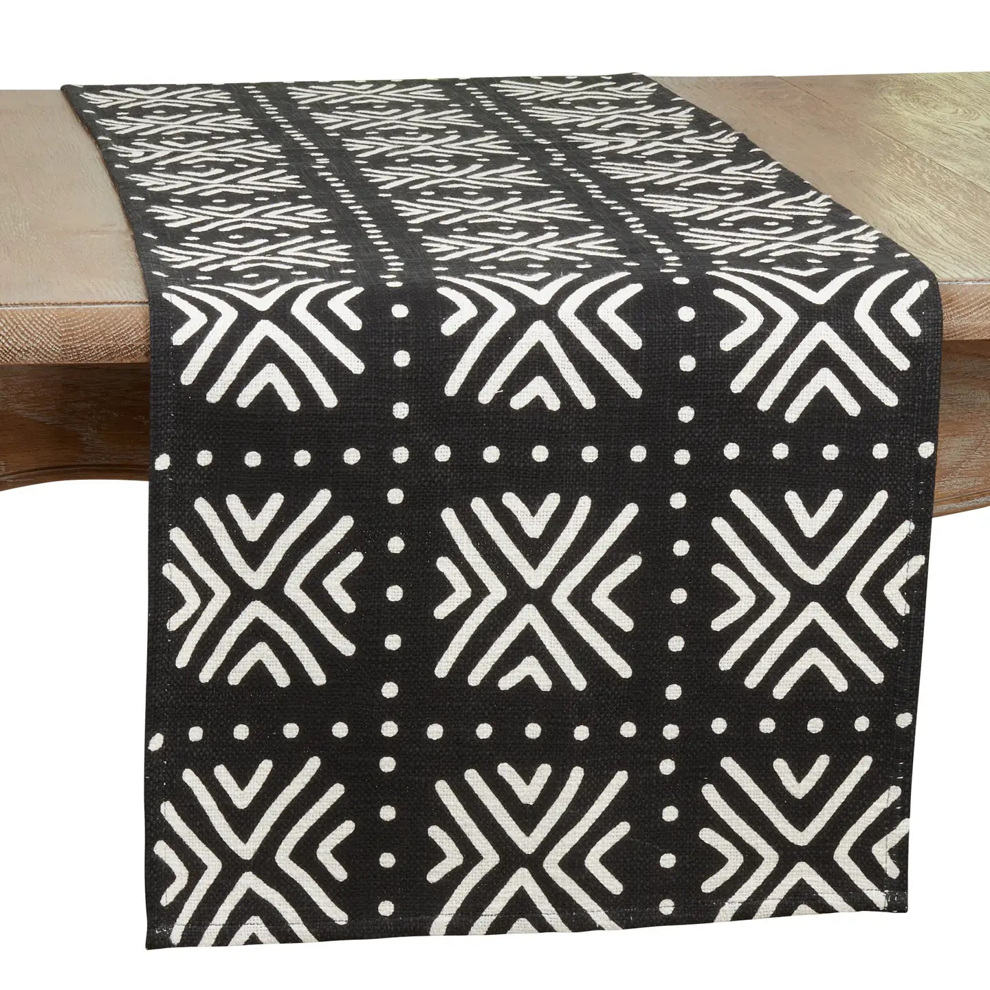 Geometric Mudcloth Runner