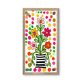 Happy Dot Floral Driftwood Happy Block