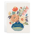 Contemporary Vase Sympathy Card