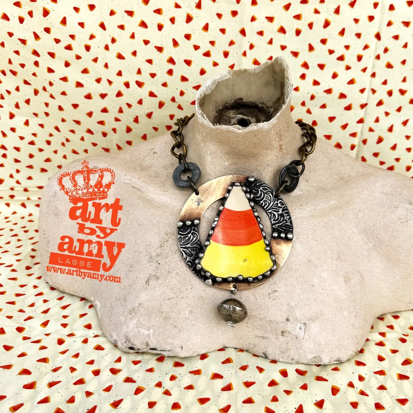 Candy Corn Cutie Brooklyn Necklace