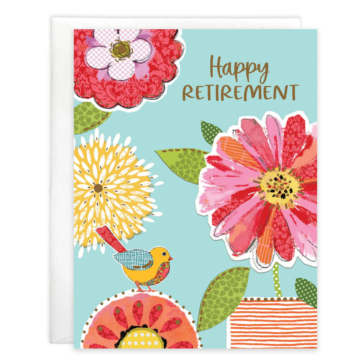 Birds and Blooms Retirement Card