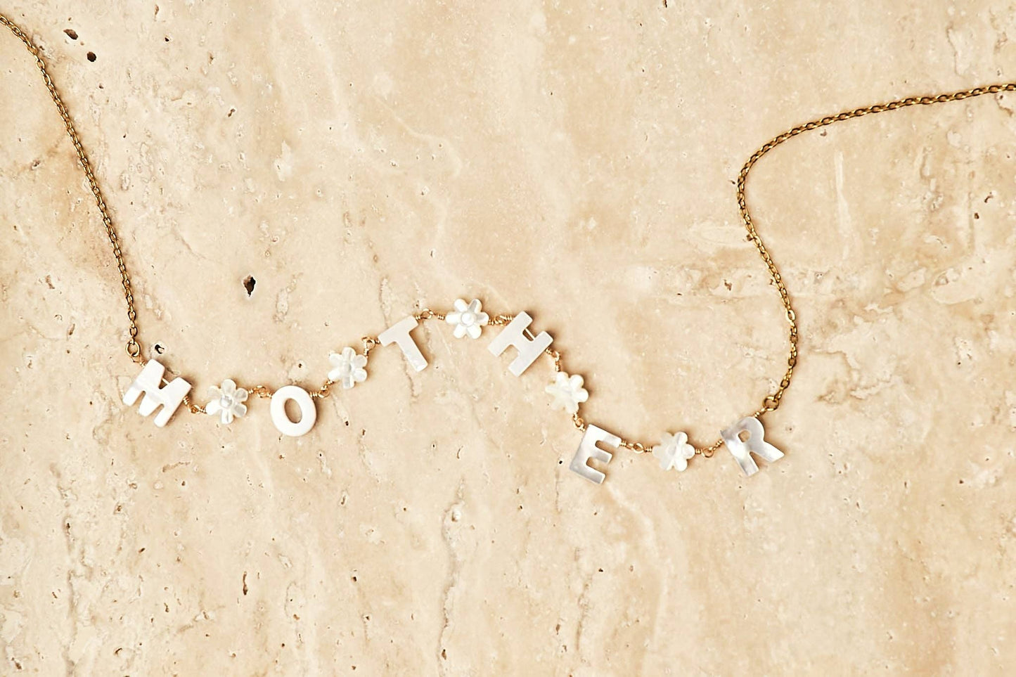 Mother Necklace - Gold + Pearl