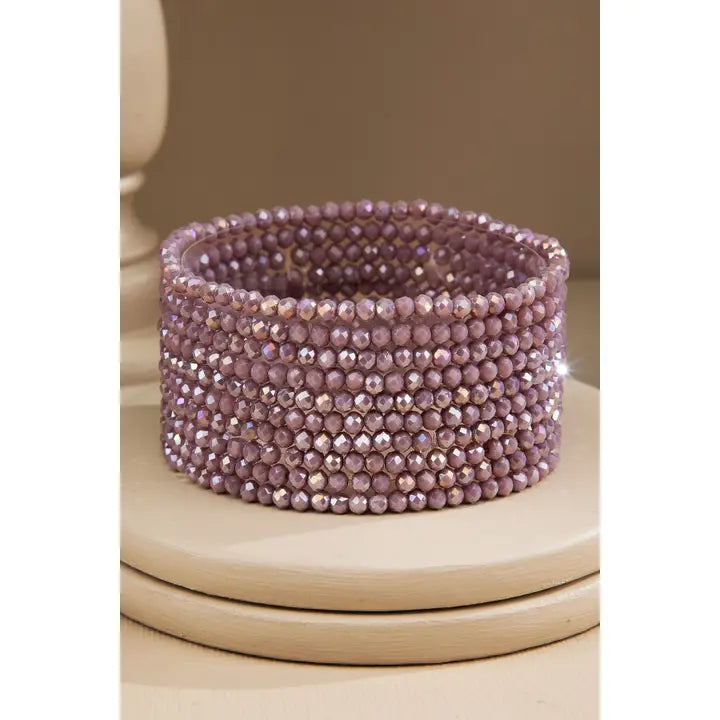 10 Piece Beaded Stackable Boho Bracelet