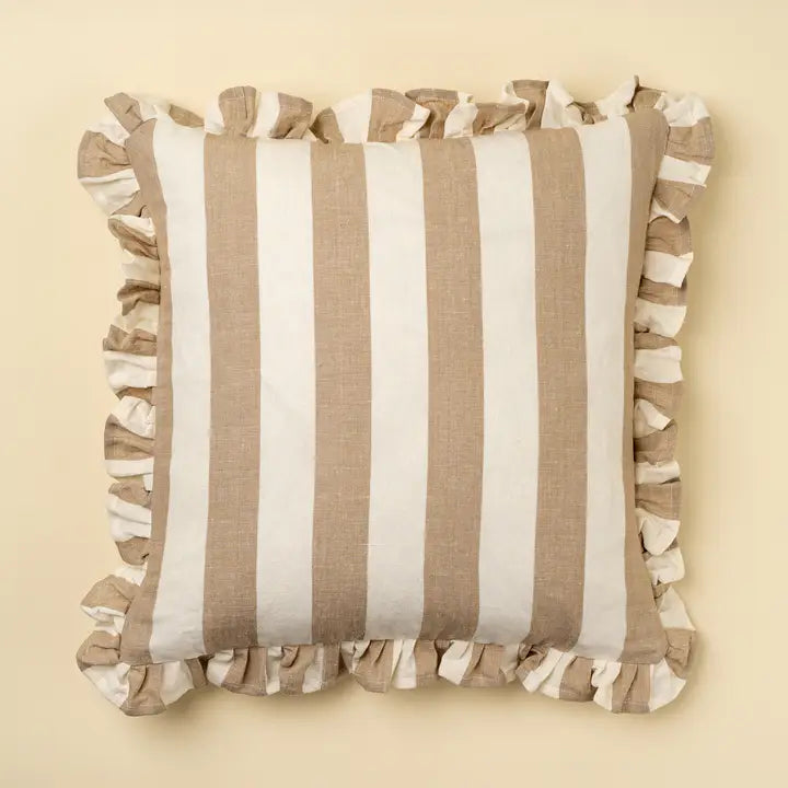 Ruffle Stripe Pillow