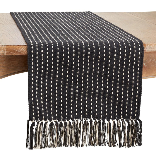Stitched Fringe Runner
