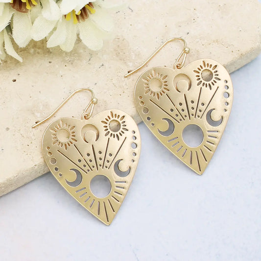 Read the Signs Gold Celestial Planchette Earrings