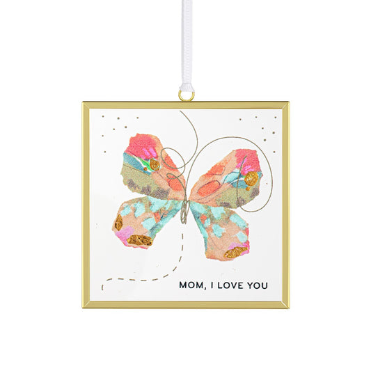 Mom I Love You Butterfly Suncatcher