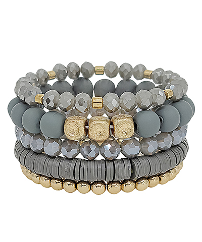 Clay & Stain Accent Bracelet Set