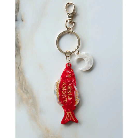 Lucky Bag Charm | Good Fortune Fish