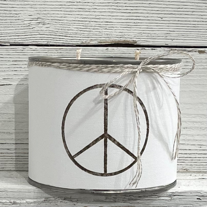 Peace Sign Soy Candle