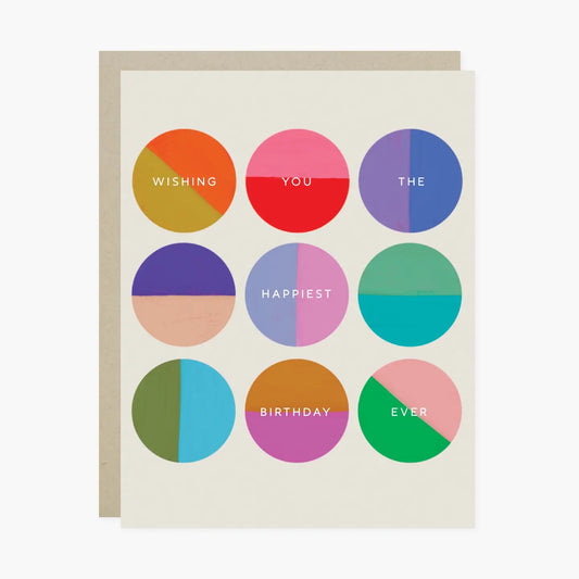 Happiest Birthday Circles Card