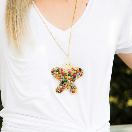 Aasha Butterfly Pendant Necklace