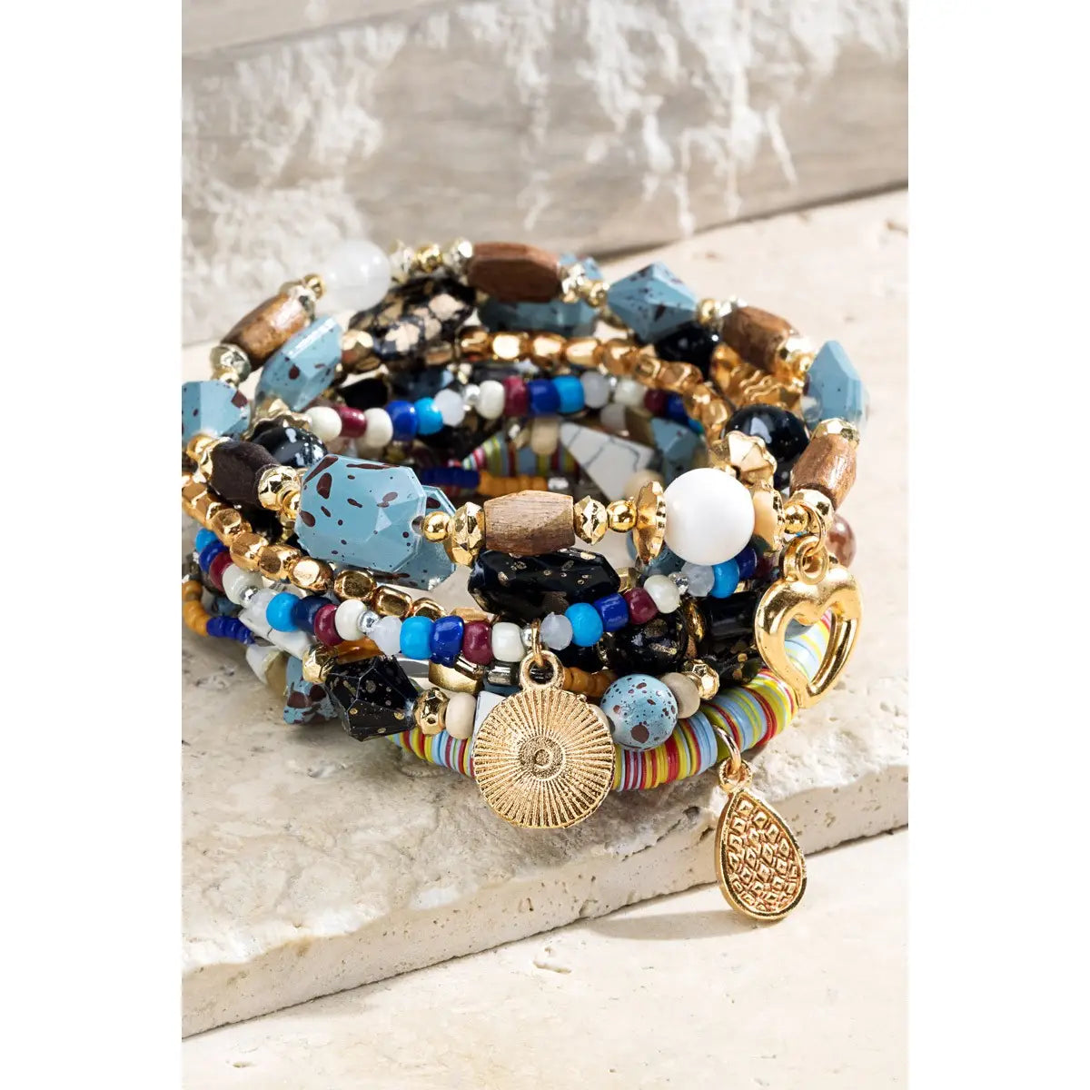 Layered Mixed Beads Bracelet