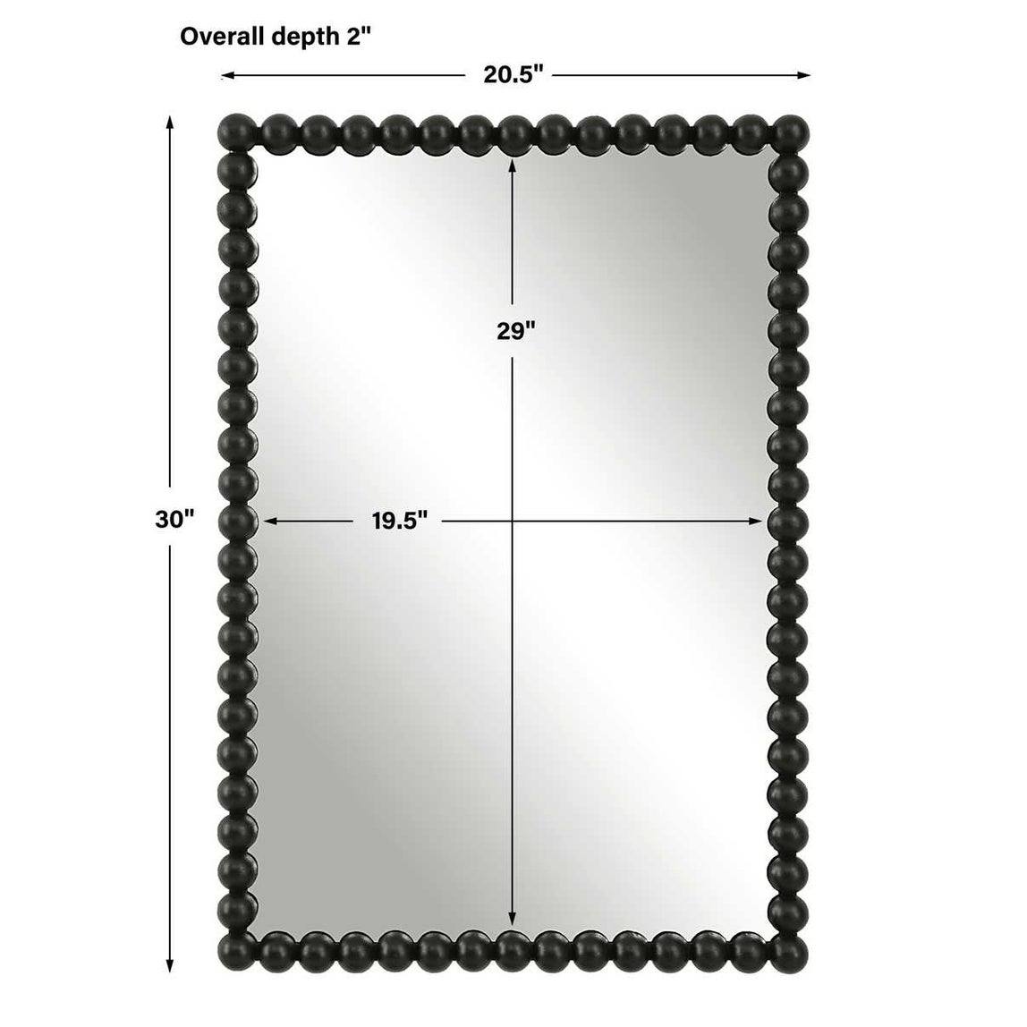 Serna Vanity Mirror, Black