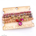 Austrian Crystal and Chain Bracelet Stack