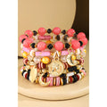 Boho Stack & Stretch Charm Bracelet