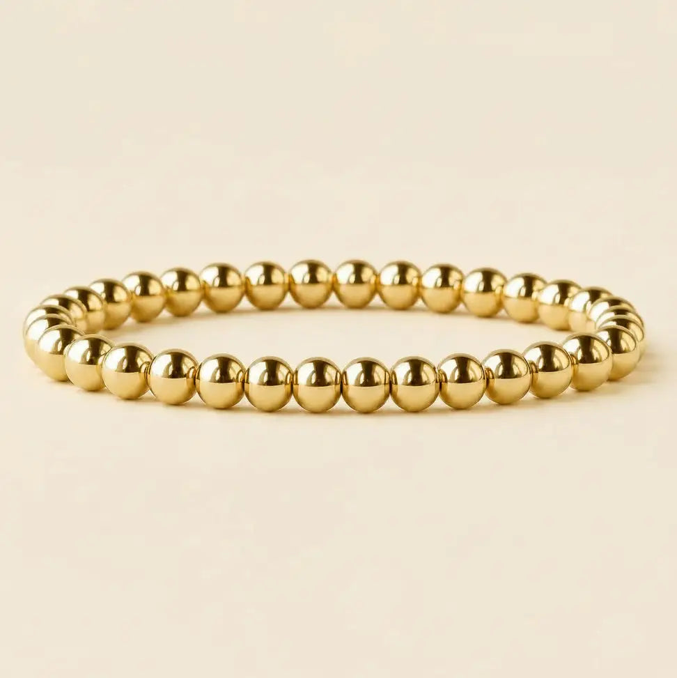 Tarnish Resistant Mixed Metal Beaded Layering Bracelets