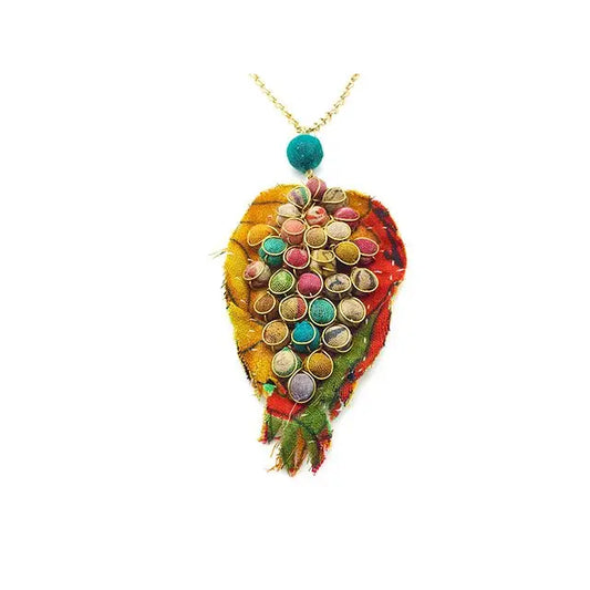 Aasha Leaf Pendant Necklace