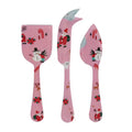 Enameled Stainless Steel Cheese Servers, Set of 3