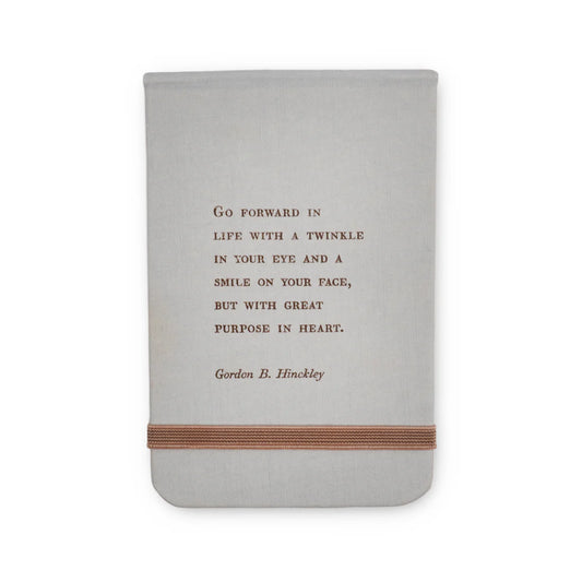 Gordon B. Hinckley Fabric Notebook