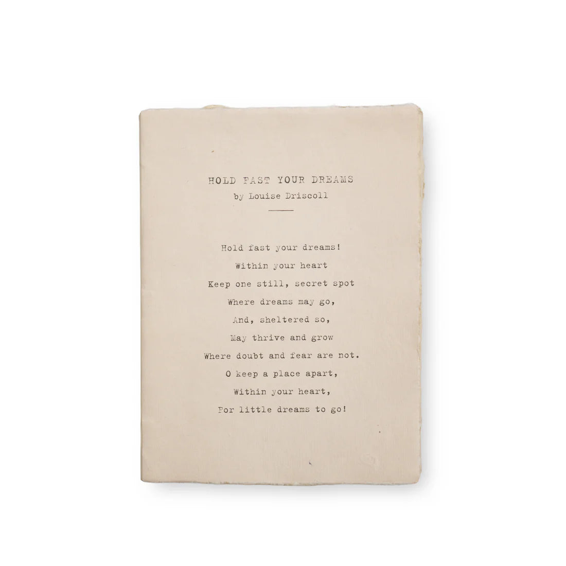 Large Hold Fast Deckled Edge Notebook
