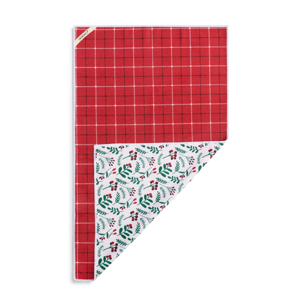 Holly Plaid Reversible Absorbent Towel