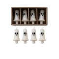 Unscented Ghost Shaped Bottle Taper Candles in Box