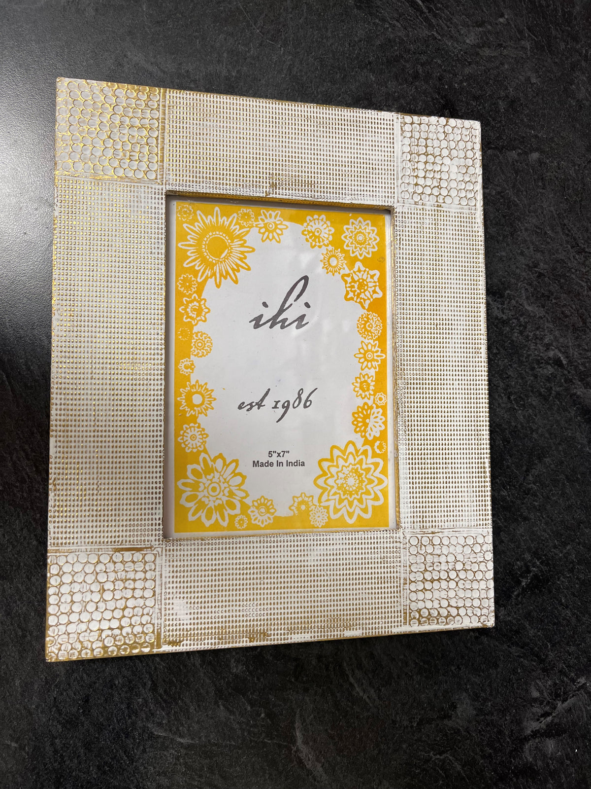 Gold & White Frame