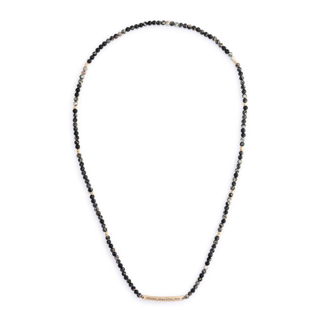 Wrap Bracelet / Necklace - Black Mix
