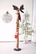 Recycled Wood and Iron Moose — image 1