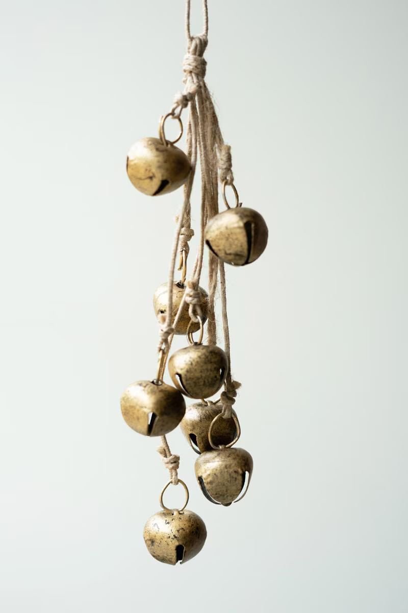 Jingle Bell Bunch on a Jute Rope — image 1
